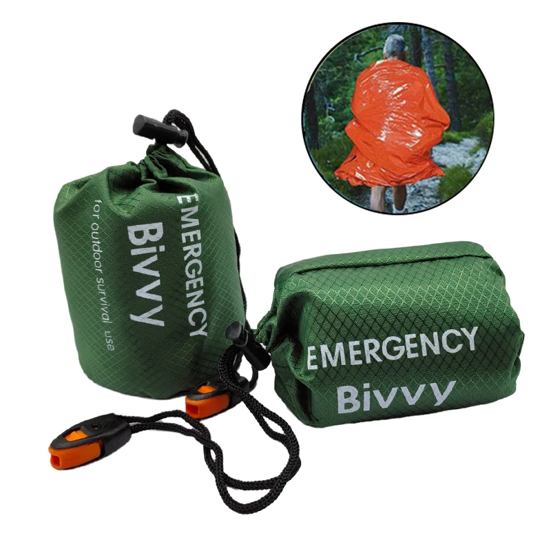 Bivy Sack Lightweight - Emergency Sleeping Bag Survival Blanket Thermal