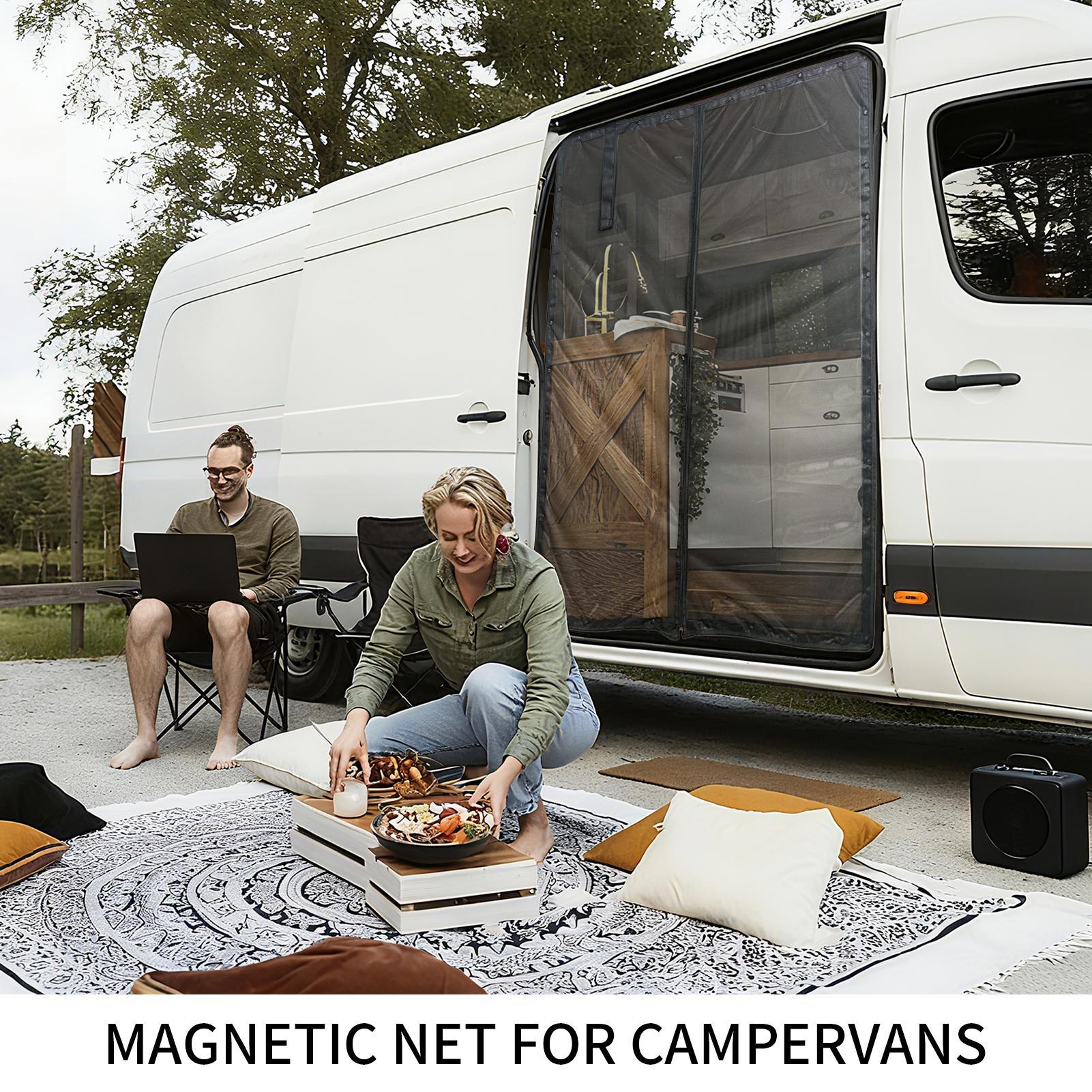Outdoor Adventure Rv - Van Door Screen UV-Resistant Net Vehicle