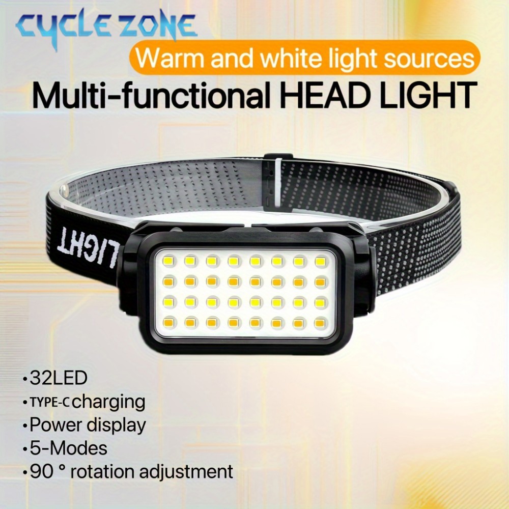 Rechargeable Headlamp with 32  - огляд і ціна Outdoor Adventure Hunt