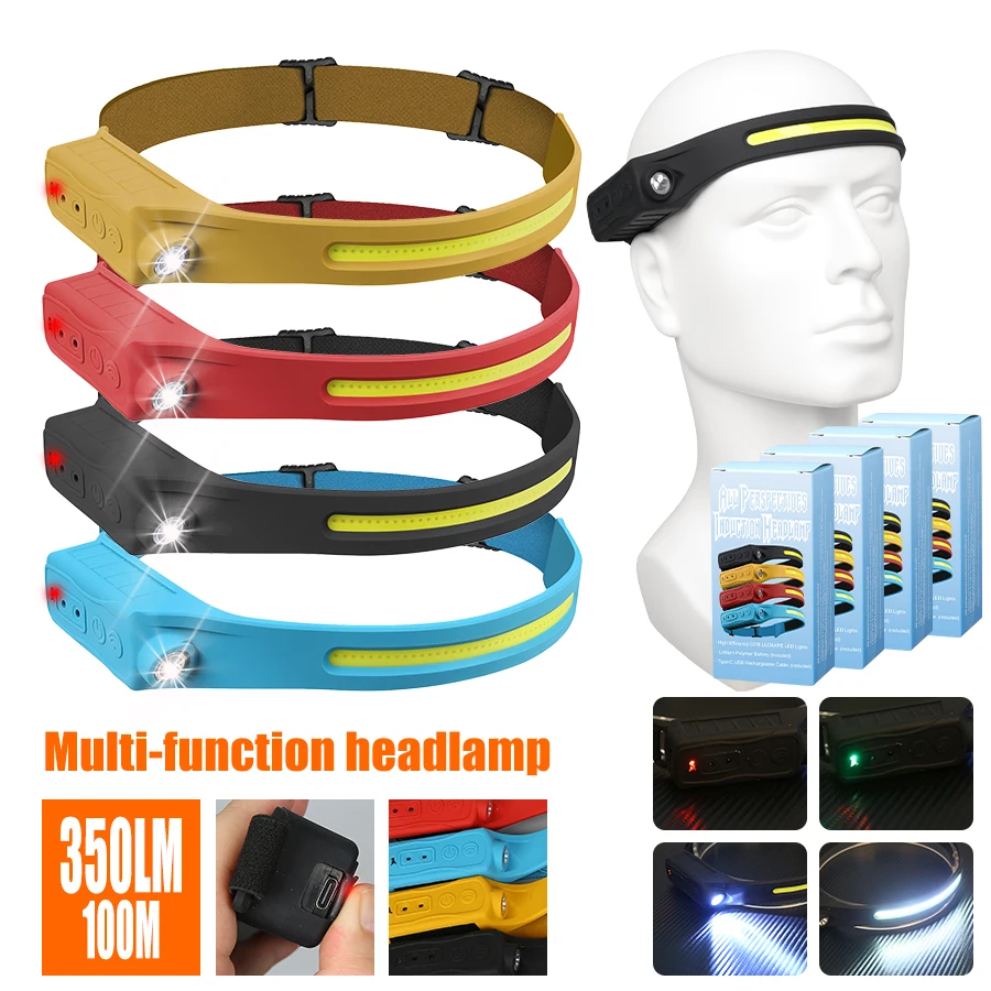 Rechargeable Headlamp 350 Lume - огляд і ціна Headlamp Waterproof Rechargeable