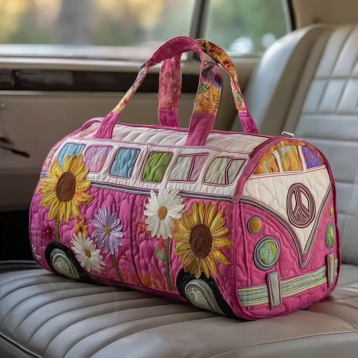 Vintage Camper Van Print Duffl - огляд і ціна Outdoor Adventure Rv