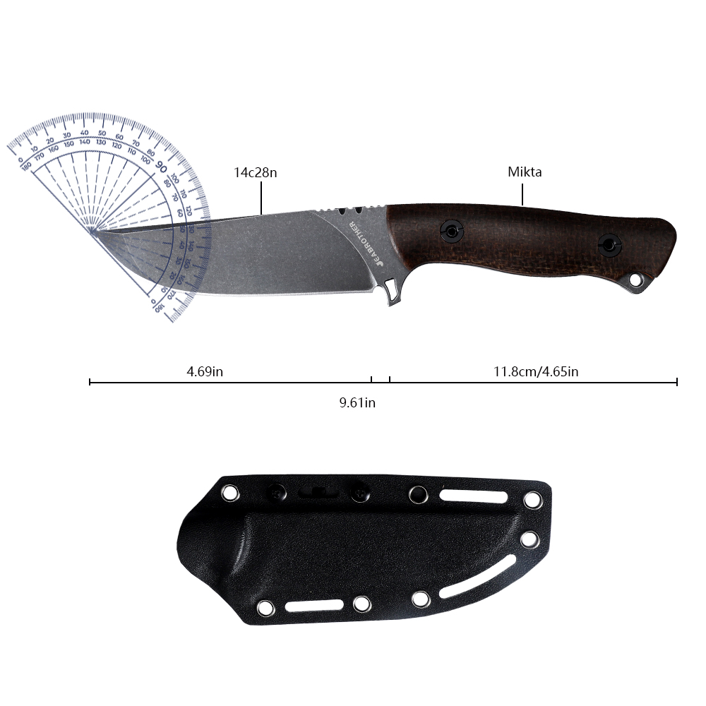 Full Tang Fixed Blade Knife wi - огляд і ціна Survival Knife Full Tang
