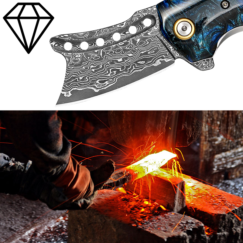 Handmade Damascus Steel Pocket - огляд і ціна Outdoor Adventure Hunt