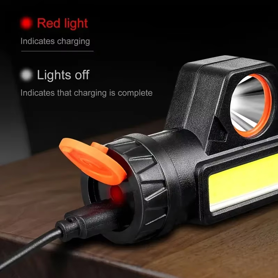 1-3PCS Rechargeable COB LED He - огляд і ціна Headlamp Waterproof Rechargeable