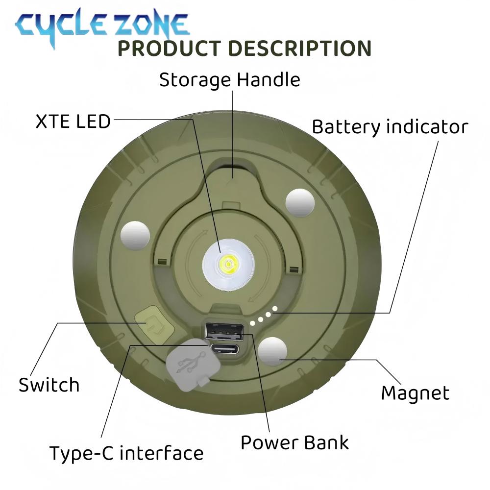 LED Camping Lamp with Reel Str - огляд і ціна Outdoor Adventure Hunt