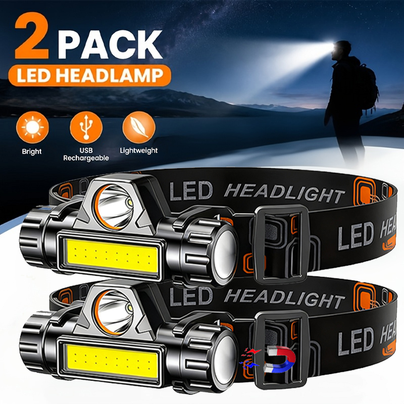 Super Bright LED Headlamp Rech - огляд і ціна Headlamp Waterproof Rechargeable