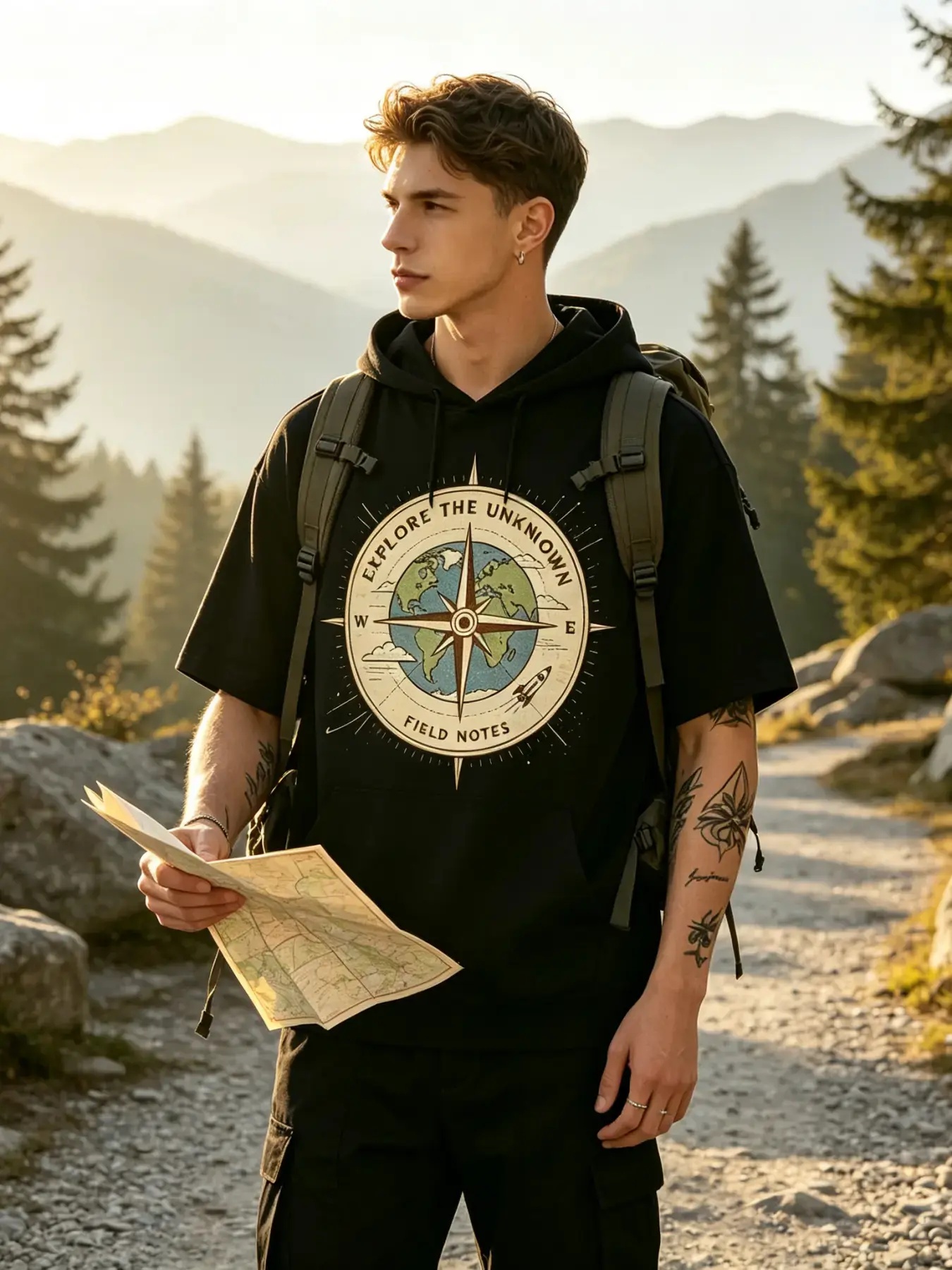 Men's Short Sleeve Hooded T-Sh - огляд і ціна Outdoor Adventure World