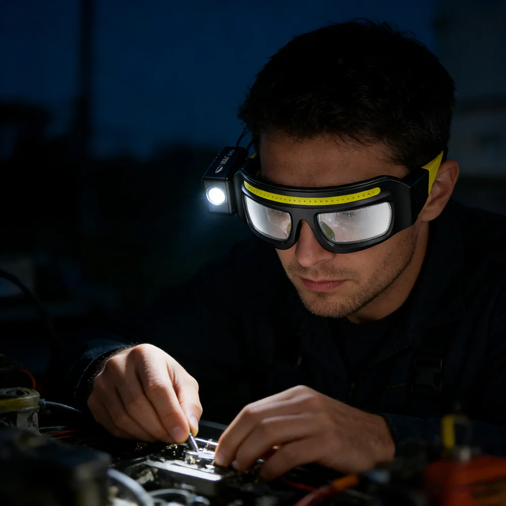 LED Headlamp COB Headlight Wor - огляд і ціна Headlamp Waterproof Rechargeable