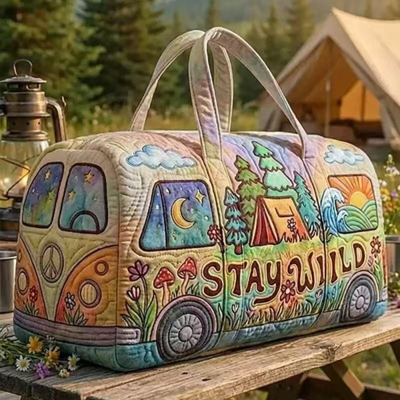 Vintage Camper Van Quilted Duf - огляд і ціна Outdoor Adventure Rv