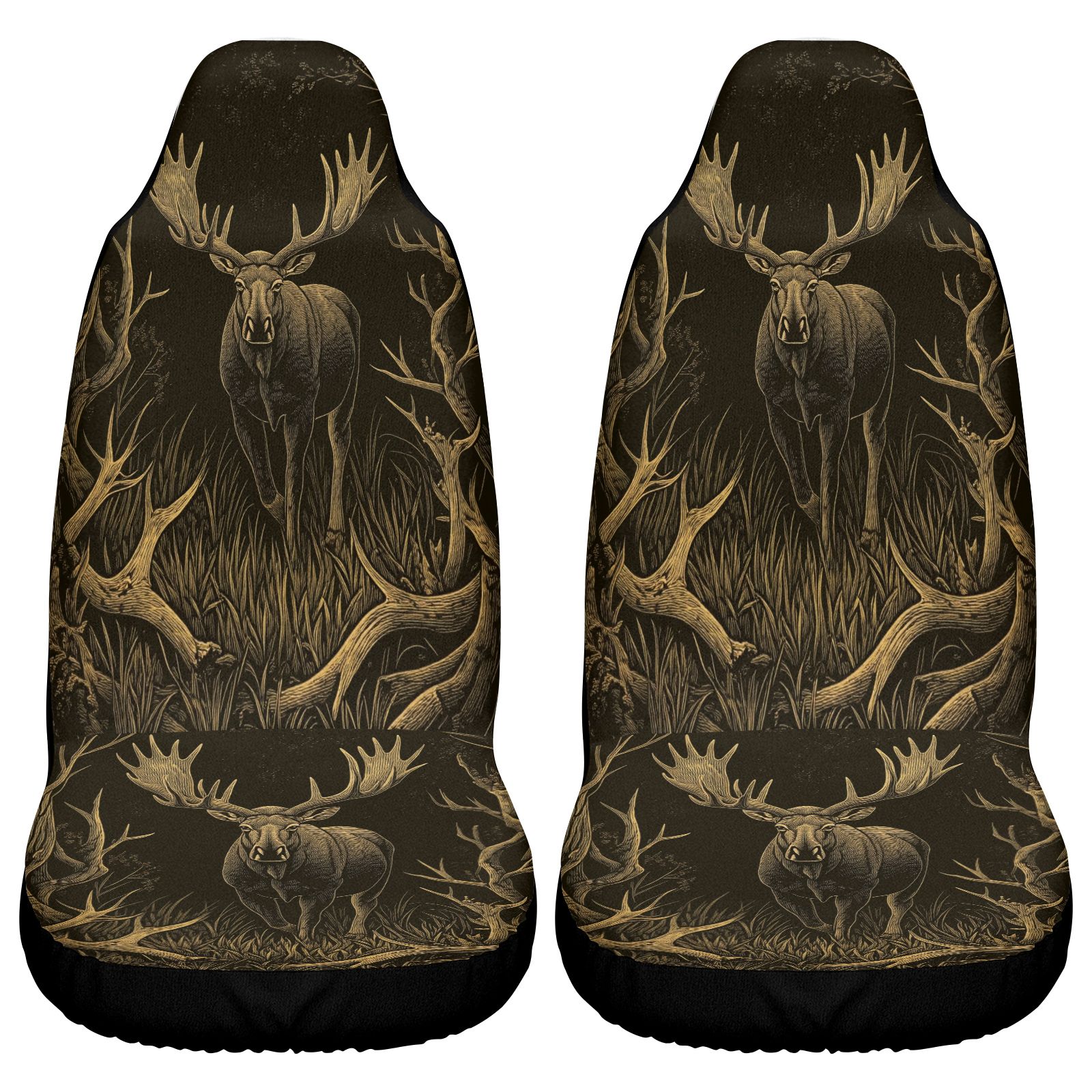 Car Seat Covers Brown Elk Patt - огляд і ціна Outdoor Adventure Hunt
