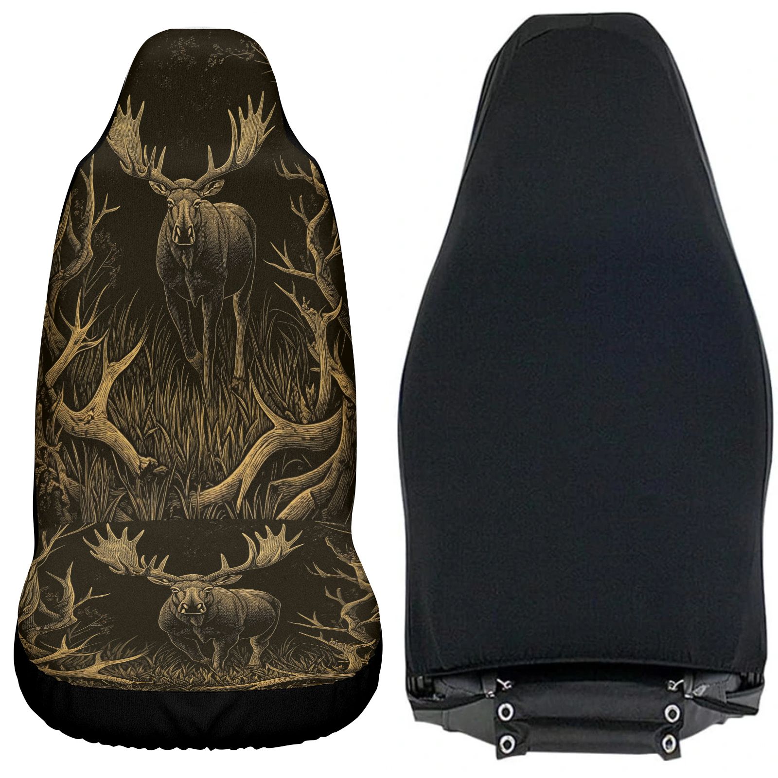 Car Seat Covers Brown Elk Patt - огляд і ціна Outdoor Adventure Hunt