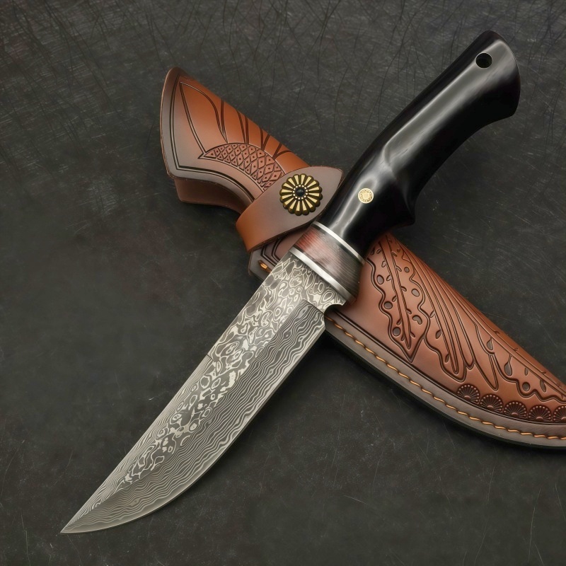 Damascus VG10 outdoor high har - огляд і ціна Survival Knife Full Tang