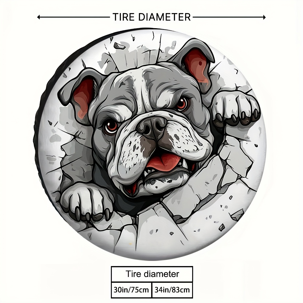 1pc Bulldog RV Wheel Cover - D - огляд і ціна Outdoor Adventure Rv