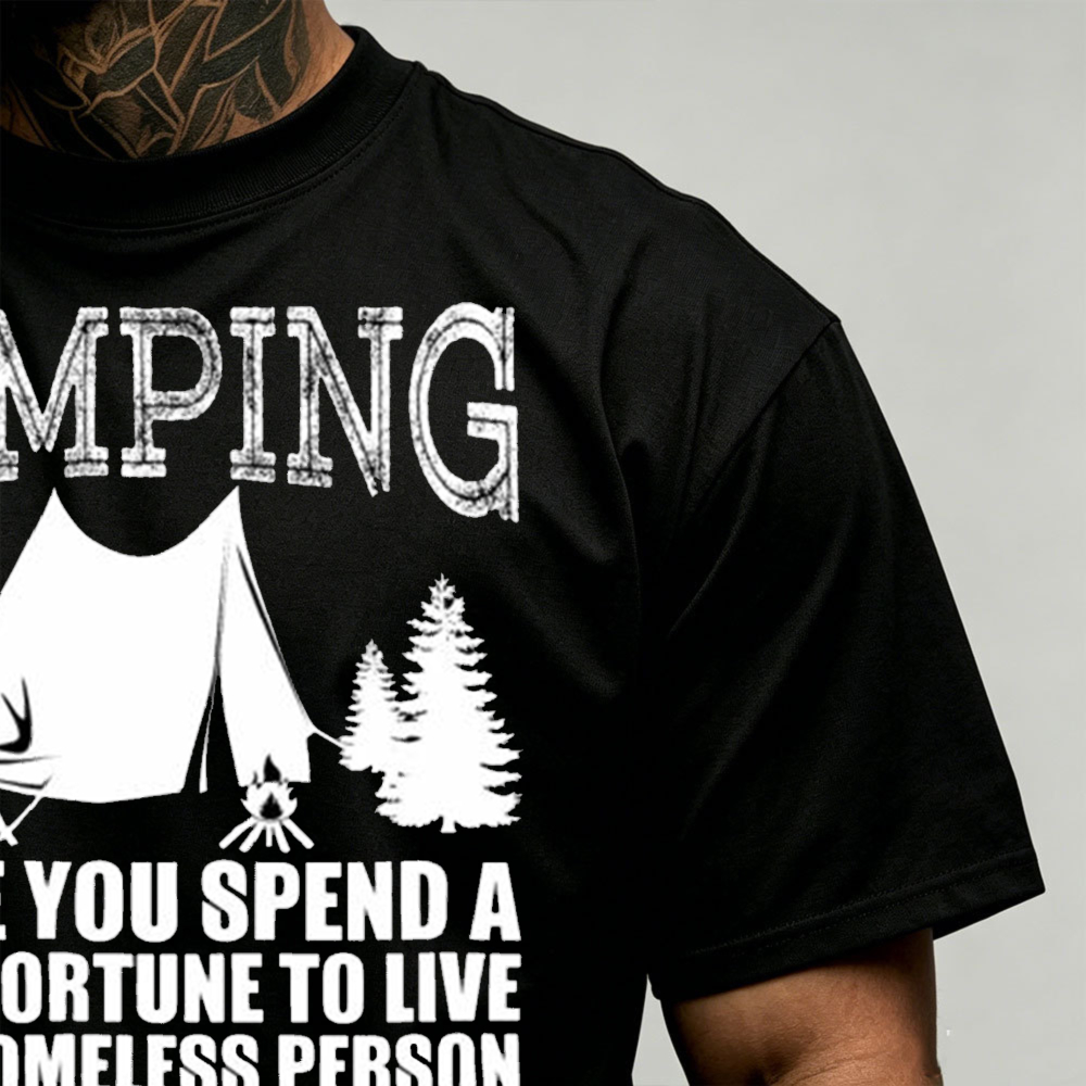 Camping Tent Pine Tree Graphic - огляд і ціна Outdoor Adventure Quotes Short