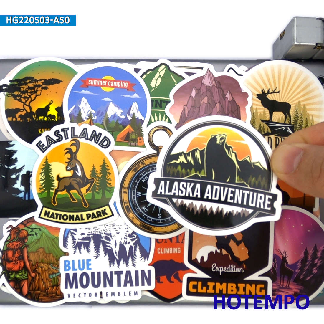 World Travel Stickers Set, Cli - огляд і ціна Outdoor Adventure World