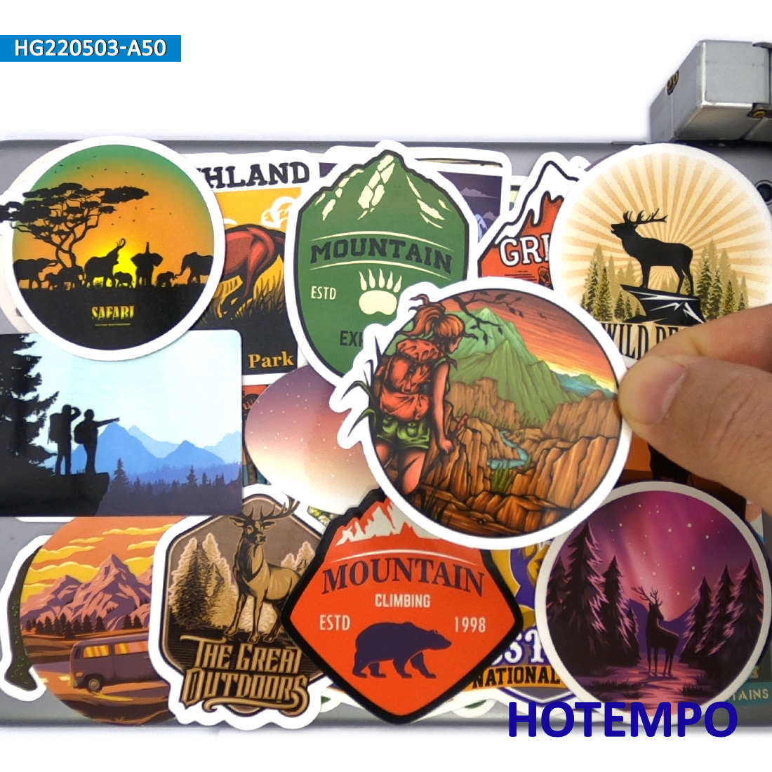 World Travel Stickers Set, Cli - огляд і ціна Outdoor Adventure World